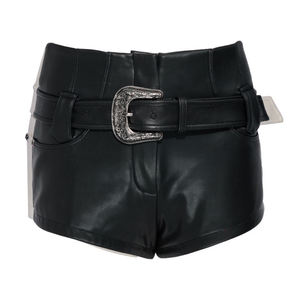 Jupe en cuir véritable pour femme PIHA SPORTS, taille mi-haute, coupe régulière, décontractée, avec cordon de serrage, grande taille, séchage rapide, imperméable, avec short intégré - Product Image 2