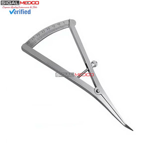 Calibrador Angulado de 4.5 Pulgadas de Largo para Mapeo Óseo, Instrumento de Medición de 0-40mm con Escala de Precisión para Implantes Dentales, Quirúrgicos y de Ortodoncia - Product Image 3