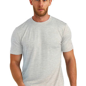 T-shirt en laine mérinos super fine pour homme – Couche de base, évacuant l'humidité, respirant, séchage rapide, anti-odeur, sans démangeaisons, grandes tailles américaines - Product Image 2