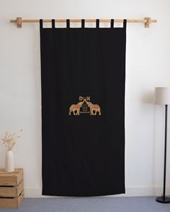 ผ้าม่านทำมือ ผ้าฝ้าย 100% สีพื้นเรียบ สำหรับตกแต่งหน้าต่างและประตูห้องนั่งเล่น - Product Image 3