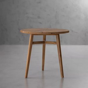 <b>Round</b> <b>Wooden</b> <b>Dining</b> <b>Table</b> Scandinavian Style Modern Design Stable Home Furniture for Apartment Use Natural Finish - Product Image 5