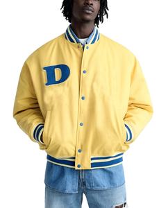 Blouson aviateur universitaire avec logo personnalisé de haute qualité pour hommes, uniforme d'hiver 2025, vente en gros - Product Image 3