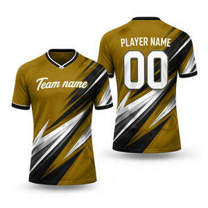 Maillots de football OEM, maillots de foot personnalisés avec logo, polyester respirant, maillots de sport pour hommes - Product Image 3