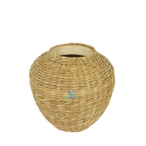 <b>Top</b> Quality Seagrass Water Hyacinth Flower Vase Woven Decorative Home Decor Supplier - Product Image 3
