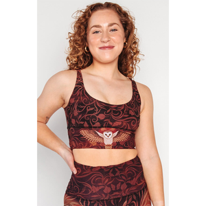 ชุดโยคะพิมพ์ลาย Wisdom Seeker ดีไซน์เฉพาะ OEM สำหรับผู้หญิง ชุดโยคะสองชิ้น ระบายอากาศได้ดี ซับเหงื่อ กางเกงเลกกิ้งเอวสูง - Product Image 1