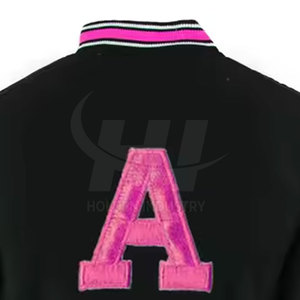 Chaqueta Letterman en Oferta, Chaqueta Letterman de Mezcla de Algodón, Chaqueta Letterman de Corte Elegante, Ropa de Invierno - Product Image 5