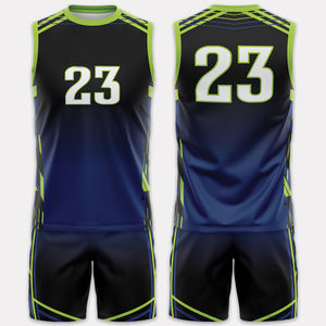 Conjunto de Pantalones Cortos y Camiseta de Baloncesto Universitario para Hombre, al por Mayor, Duradero, Transpirable, de Poliéster, Ropa Deportiva de Entrenamiento, Tallas Grandes, Conjunto de Verano - Product Image 1