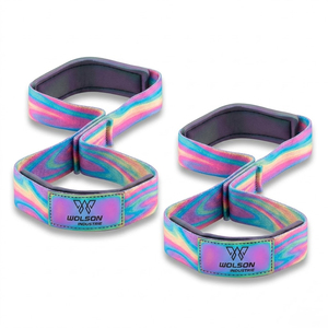 Correa de Ejercicio Reforzada y Ajustable de 8 Dedos, de Algodón, para Peso Muerto y Entrenamientos de Fuerza, Ecológica, Transpirable, para Gimnasio y Fitness - Product Image 1
