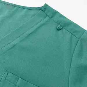 High Density Polyester <b>Scrub</b> <b>Top</b> Fade Resistant Vibrant Colors Long Lasting Quality Hospital Uniform For Men - Product Image 5