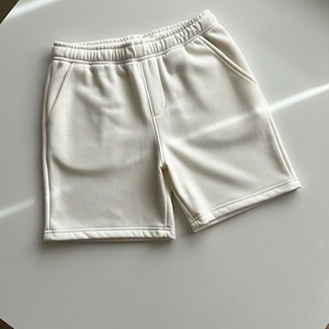 Wholesale Top Quality <b>Sweatpants</b> solid color <b>shorts</b> for men Custom LOGO Drawstring Fleece Cotton Streetwear Men <b>Shorts</b> - Product Image 2