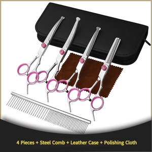 Stainless Steel Sharp 6-inch Long Handle Hairdressing Cape Salon Accessory 10 Pcs Professional Salon Barber Hair Scissors Set - Product Image 5