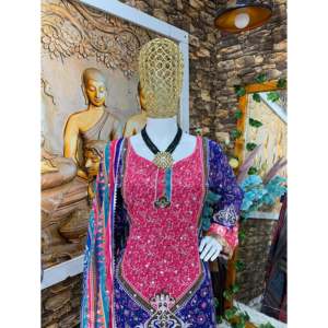 เสื้อผ้ามุสลิมแบบดั้งเดิมที่สวยงามและอุปกรณ์เสริมของพรรคสวมด้านบน sharara แฟนซี dupatta - Product Image 3