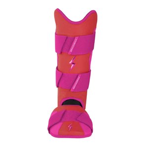 Protège-tibias de baseball en gel-à-coque rouge, réglable, respirant, rembourré en mousse, pour l'entraînement au softball - Product Image 3