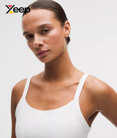 XEEP Soutien-gorge de sport pour femme de haute qualité XC-SB-138, uni, simple, respirant, bretelles réglables, coussinets amovibles, maintien élevé, séchage rapide