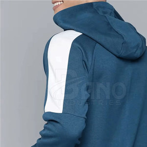 Sweat à capuche pour homme en coton 100% doublé de polaire avec logo personnalisé - Vêtement de rue décontracté fabriqué par des professionnels - Product Image 5