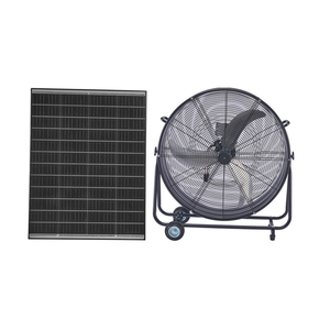 Ventilateur <span class=keywords><strong>solaire</strong></span> pour atelier industriel, cadre en fer antirouille, double alimentation, avec télécommande - Product Image 5