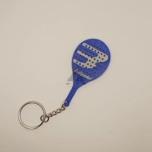 Llavero de Raqueta de Pádel de Goma Duradera de la Mejor Calidad al por Mayor con Logotipo Personalizado OEM, Material de PVC Suave y Silicona para Regalos - Product Image 4