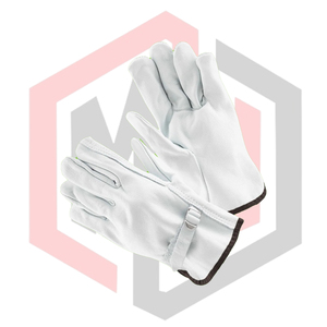 Guantes de Seguridad para Conductor de Cuero Granulado de Vaca con Correa, Resistentes al Desgarro, Transpirables, Antideslizantes y Anticorte, Color Personalizable - Product Image 4