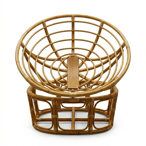 Fauteuil de loisirs de style moderne Mamasan sans coussin, avec structure en rotin et dossier Windsor, pour la maison et l'hôtellerie - Product Image 6