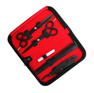 Tijeras de Corte de Pelo Profesionales de Acero Inoxidable de Alta Calidad, Color Negro Dorado, para Barbería, de Ariston International - Product Image 6