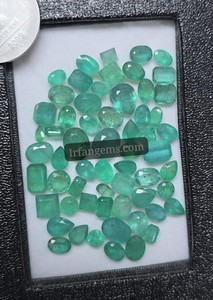 Émeraude zambienne, pierre précieuse naturelle, émeraude de haute qualité, taille émeraude, couleur vert intense, pour bagues, pendentifs, boucles d'oreilles, bracelets, bijoux fins - Product Image 3