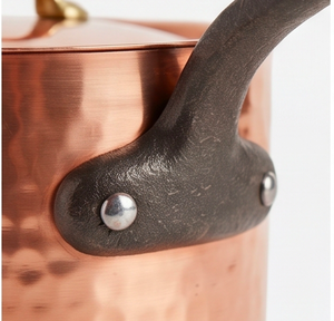 Rose Gold Copper Utensils With Lid And Hammered Design With Metal Handle For Kitchen Hotel Restaurant And Home Use - Product Image 2