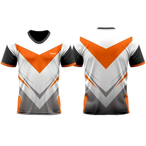 เสื้อยืดกีฬาผ้าฝ้าย100% สำหรับผู้ชายเสื้อเจอร์ซีย์ลายสีทึบพิมพ์ซับลิเมชันแบบกำหนดเองสำหรับทีม - Product Image 3