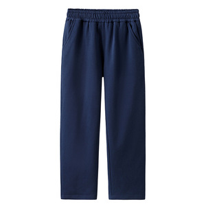 Pantalones Deportivos de Cintura Elástica para Hombre, 100% Algodón, Casuales, Transpirables, con Bolsillos Laterales, Tejido de Peso Medio, para Otoño - Product Image 3