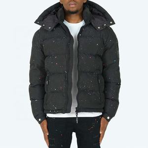 Personnalisé Hiver Chaud Bulle Bouffante Veste À Capuche Noir Hiver Doudounes 2022 Nouvelle arrivée Vente Chaude Doudounes 2025 - Product Image 1