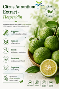 HGO Factory Direct Supply Extrait de Citrus Aurantium naturel pur (qualité alimentaire) Spécification 98% Hespéridine (extrait standardisé) - Product Image 2