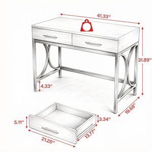 Scrivania Convertibile Moderna per Laptop, Design Semplice con Piedini Regolabili e Libreria per Uso Domestico e Ufficio - Product Image 3