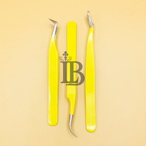 Premium Design Eyelash Tweezers Mink Private Label Logo Eyelash Extension Volume Tweezers Stainless Steel Russian Volume - Product Image 1
