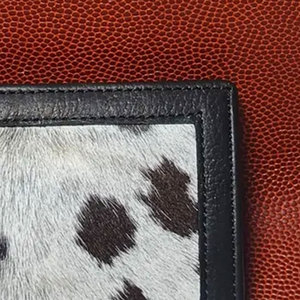 Portefeuille en cuir de vachette véritable fait main, portefeuille en cuir véritable pour homme, motif naturel, durable, portefeuille tendance - Product Image 5