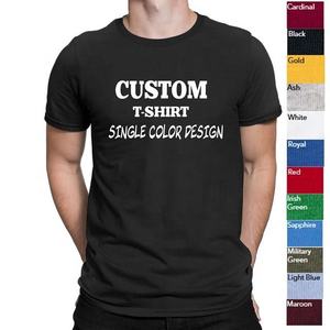 Camiseta de Verano para Hombre, al por Mayor, de Diseñador, con Logotipo, Moderna, de Manga Corta, 100% Algodón, de Alta Calidad, Holgada, con Hombros Caídos, Estilo Vintage - Product Image 1