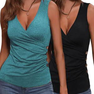 Camiseta sin Mangas de Color Personalizado, Secado Rápido, Verano, 100% Algodón, Nueva Llegada - Product Image 2