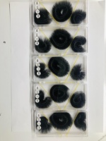 Extensions de cils 20D 0.03 en soie noire, volume intense, base pointue, faits à la main, en cheveux synthétiques naturels doux, pré-faits, haute qualité