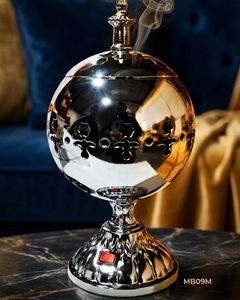 Quemador de incienso metálico minimalista para fragancia de Oud, adorno decorativo para interiores. - Product Image 4