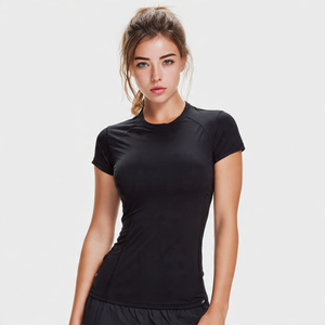 Women Long Sleeve Athletic Shirt Women Workout Fitness Wear T Shirts Ladies 100% Polyester Compression Loose Rash Guard Tops - Product Image 6