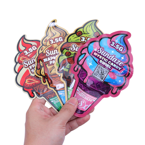 Bolsas de Mylar Personalizadas con Forma Especial, a Prueba de Niños y Humedad, para Dulces Exóticos, Bolsas para Masticar, Embalaje Personalizado para Gomitas con Corte Troquelado, 3.5g - Product Image 2