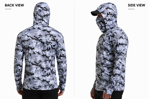 Sweat à capuche de pêche pour homme en polyester respirant et à séchage rapide, personnalisable avec impression par sublimation, faible MOQ - Product Image 2