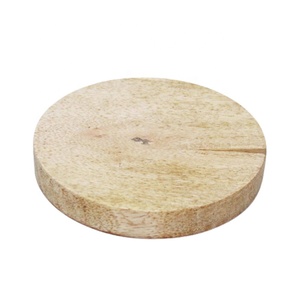 Décoration de Table sous-verre rond en bois couleur naturelle Design de luxe tapis d'ustensiles de cuisine & coussins en vrac - Product Image 6