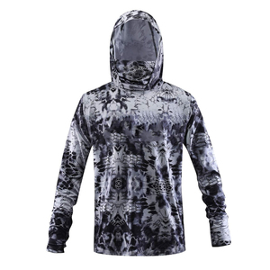 Nouvelle Arrivée 2026 – Sweat à Capuche de Pêche Léger et Imperméable Imprimé, Logo Personnalisé, UPF 50+, Meilleure Performance, Vêtements de Pêche pour Hommes - Product Image 1