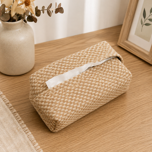 Caja de pañuelos ovalada contemporánea, ecológica, hecha a mano, 100% yute natural, con cubierta trenzada, nombre personalizado, decoración para el hogar y hoteles. - Product Image 5