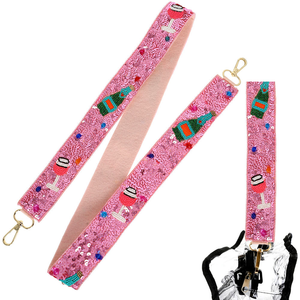 Accesorio de Lujo para Bolso de Mujer, Adornado con Cuentas, de Acero Inoxidable, Ajustable, con Diseños Personalizados, Bordado - Product Image 5