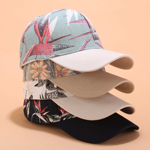 Gorra de béisbol con estampado floral de verano para mujer, gorra ajustable con visera, sombrero para el sol al aire libre, sombrero suave para mujer, sombreros de ala suave - Product Image 4