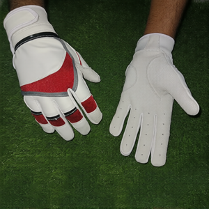 Latest Short Cuff Professional Baseball Batting Gloves Unisex Cowskin Leather Softball Batting Gloves Custom - Product Image 2