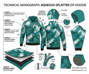 Sudadera Deportiva Personalizada de Alta Calidad de la Marca Wilson Industry, Sublimada con Impresión Completa, Fabricada en Felpa Francesa 100% Poliéster, Ideal para Gimnasio, Correr y Actividades al Aire Libre - Product Image 3