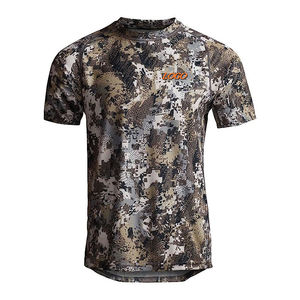 T-shirts d'hiver pour hommes en Cordura respirant, col rond, séchage rapide, polyester/coton, vente en gros OEM - Product Image 3