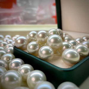 Kit de Perlas de Agua Dulce para Manualidades, Perlas Blancas Redondas sin Pulir para Colgante o Anillo, Partículas Impecables, Perlas Sueltas - Product Image 3