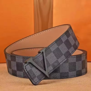 Cinturón de Cuero Genuino para Hombre y Mujer con Hebilla de Aleación - Product Image 1